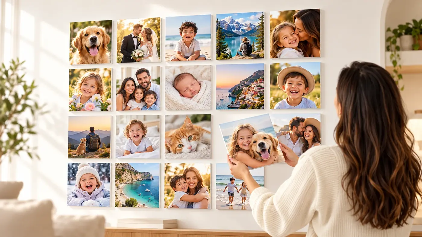 PicPanels wall art bringing personal memories into a home