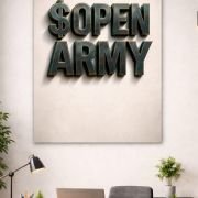 $open army poster in office