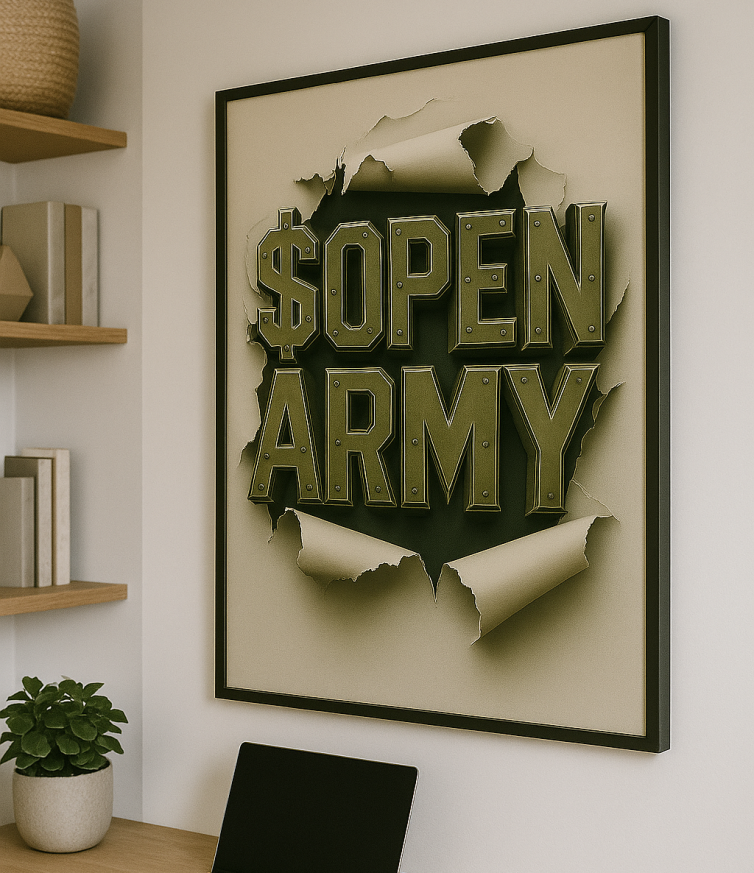 $Open Army Poster