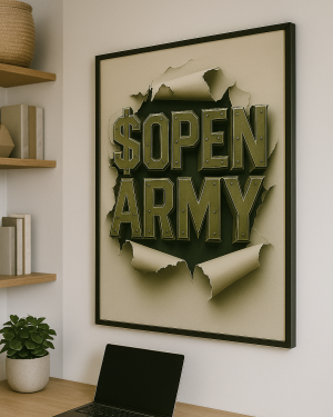 $Open Army Poster