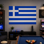 Greek Flag Poster