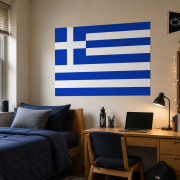 Greek Flag Poster