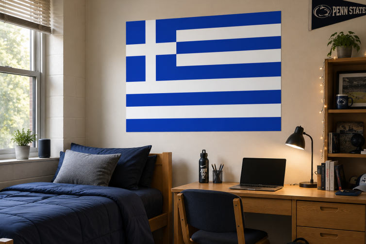 Greek Flag Poster