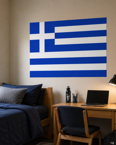 Greek Flag Poster
