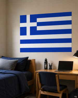 Greek Flag Poster