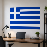 Greek Flag Poster